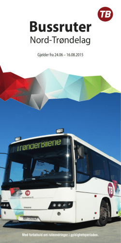 Bussruter - Trønderbilene AS