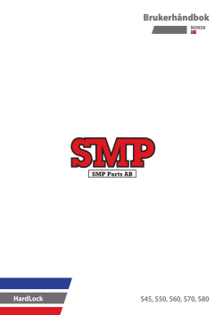 Brukerhåndbok - SMP Parts AB