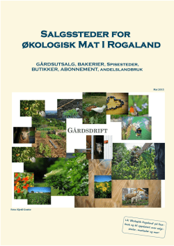Salgssteder for økologisk Mat I Rogaland