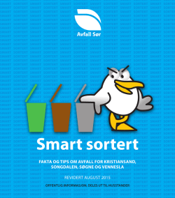 Smart sortert - Avfall Sør AS