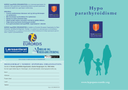 Norsk folder WEB-august2015 - NORDIC hypoPARA ORGANISATION