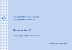 Epilepsier og epilepsisyndromer