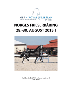 norges frieserkåring 28.-30. august 2015