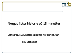 Norges fiskerihistorie på 15 minutter