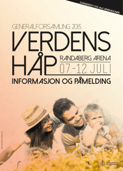 informasjon og pameldinG