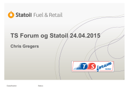 Statoil Fuel & Retail_ I - TS
