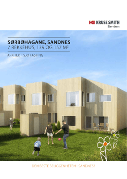 Sørbøhagane, SandneS 7 ReKKehUs, 139 og 157 m2