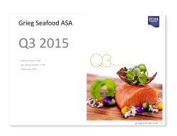 GSF Q3 2015 presentation