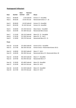 Heatoppsett Fellesstart