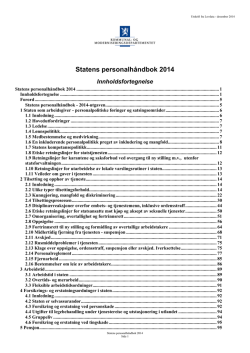 Statens personalh&aring;ndbok 2014