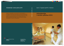 Arbeidsmiljø i norske sykehus 2014