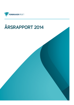 ÅRSRAPPORT 2014 - Forbrukerrådet