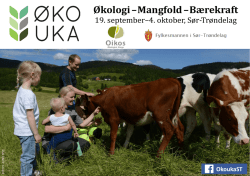 Program for Økouka i Sør-Trøndelag 2015 finner du her