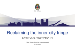 Reclaiming the inner city fringe