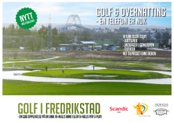 Golf & overnatting - Gamle Fredrikstad Golfklubb