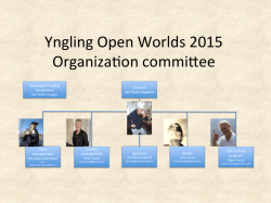 Yngling Open Worlds 2015 Organiza on commi ee