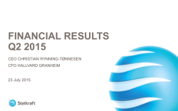 Presentation Q2 2015