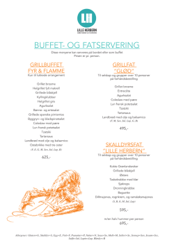 BUFFET- OG FATSERVERING