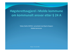 Høgsterettsavgjerd i Molde kommune §24 A i F