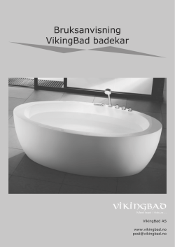 Bruksanvisning VikingBad badekar