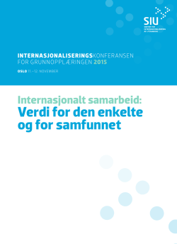 Program Internasjonaliseringskonferanse for