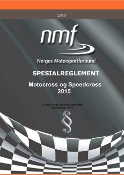 SR - Motocross 2015 - Norges Motorsportforbund