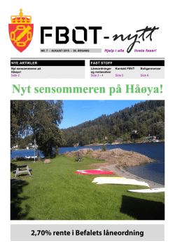 Nyt sensommeren på Håøya!