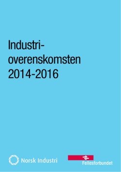 Industrioverenskomsten 2014-2016