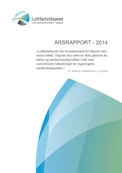 Luftfartstilsynets årsrapport 2014