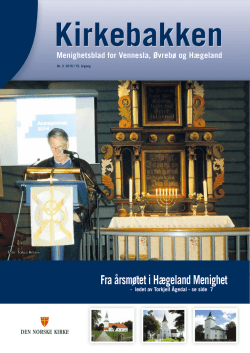 Menighetsblad nr. 3 - Vennesla kirkelige fellesråd