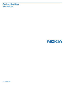 Brukerhåndbok for Nokia Lumia 625