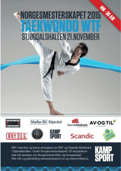 Invitasjon NM 2015 - Norges Kampsportforbund