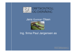 Jens Gunnar Olsen Ing. firma Paul Jørgensen as