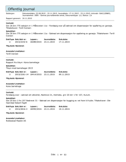 Postliste uke 47/2015