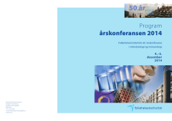 "Årskonferansen i mikrobiologi og immunologi 2014"