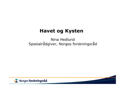 Havet og Kysten - Norsk olje og gass