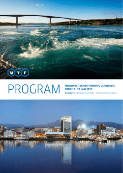 Revidert – MTF Landsmøte Program 2015 (pdf 3MB)