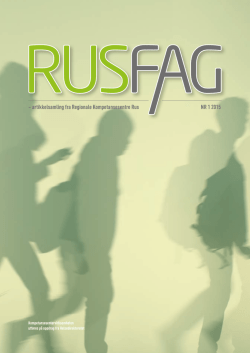 Rusfag nr. 1–2015 - KoRus-Øst