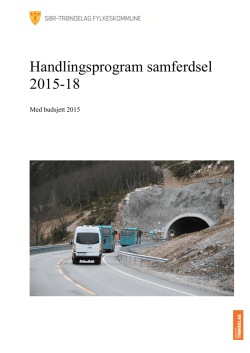 Handlingsprogram samferdsel 2015-18 - Sør