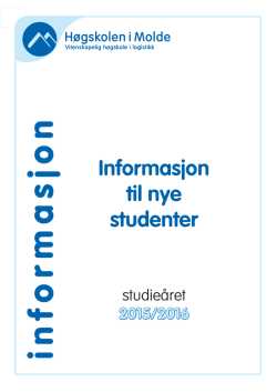 Info for nye studenter