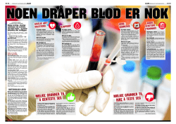 Sykdommene du arver. VG 27.09.2015 side 12-13