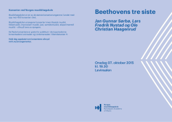 Beethoven  - Norges musikkhøgskole