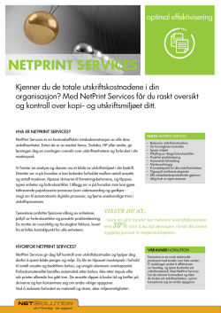 NetPriNt ServiceS