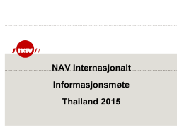 NAV Internasjonalt vurderer eksport av uføretrygd.