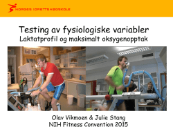 Testing av fysiologiske variabler
