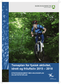 Temaplan for fysisk aktivitet, idrett og friluftsliv