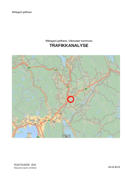 TRAFIKKANALYSE - Ullensaker kommune