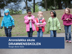 v/Lena Kilen, Aronsløkka skole, Drammen kommune