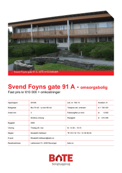 Svend Foyns gate 91 A