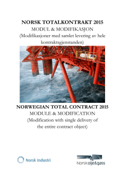 NTK 2015 Modul & Modifikasjon – Samlet levering